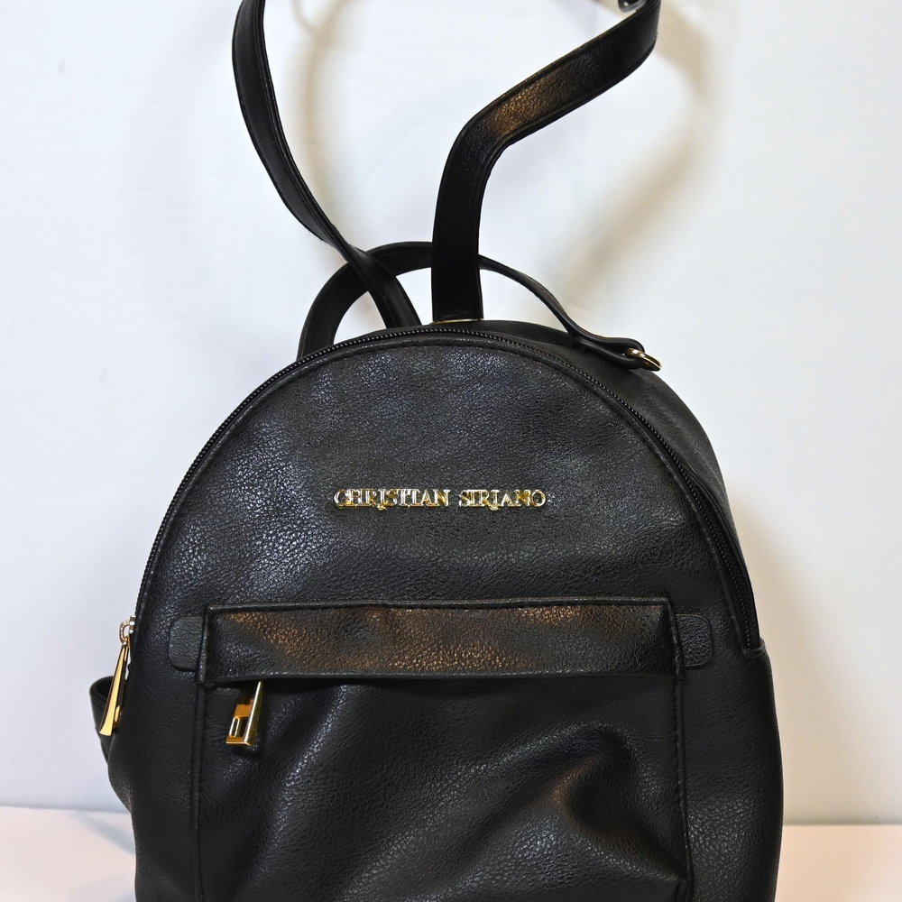 Christian Siriano Black Backpack
